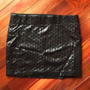 Sequined mini skirt